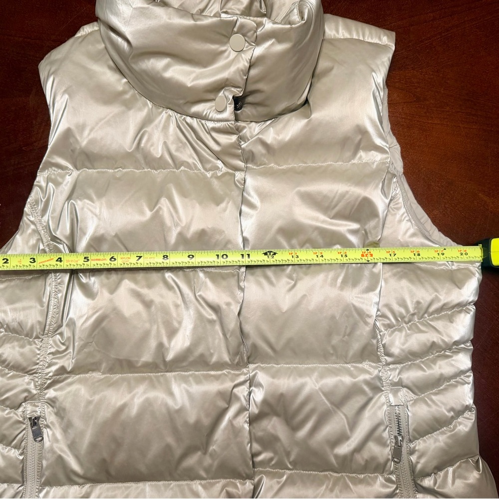 ATHLETA Shiny Silver Puffer Vest - Picture 3 of 3